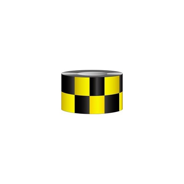 Accuform MARKING TAPE CHECKERBOARD PATTERN 3 in PTM784BKYL PTM784BKYL - main